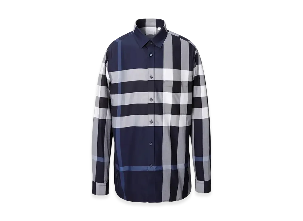 Burberry Somerville "White/Dark Blue"
