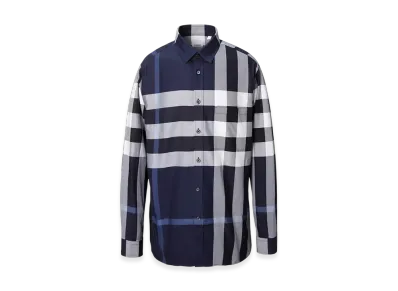 Burberry Somerville "White/Dark Blue"