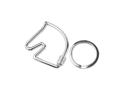 Hermes Cheval Key Ring "Silver"