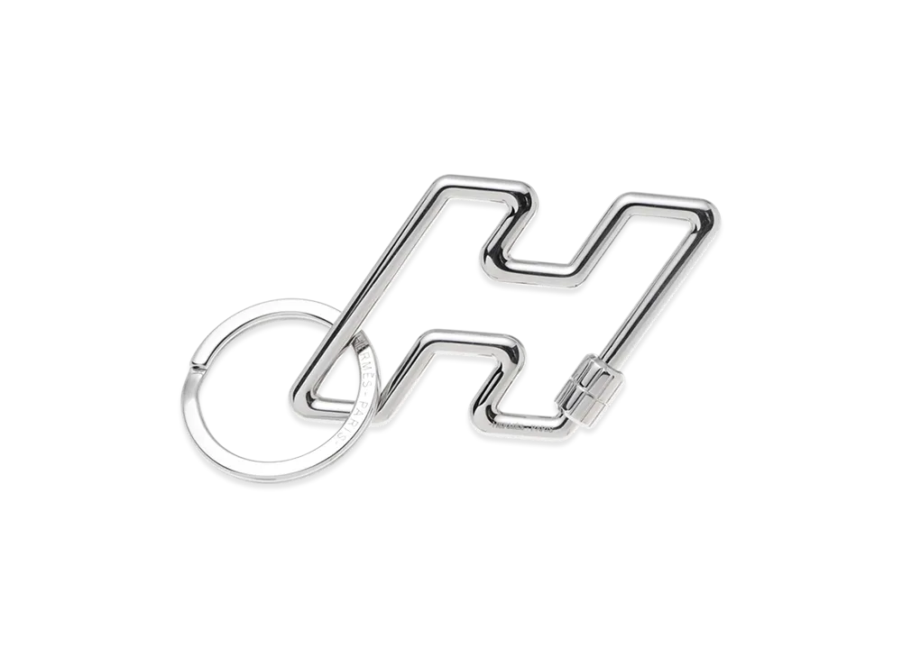 Hermes H Too Speed Key Ring "Silver"