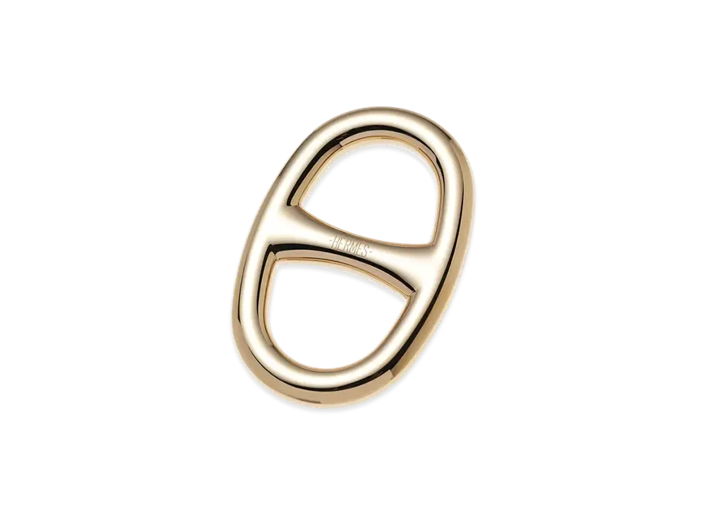 Hermes Chaine D'Ancre Scarf 90 Ring "Gold"