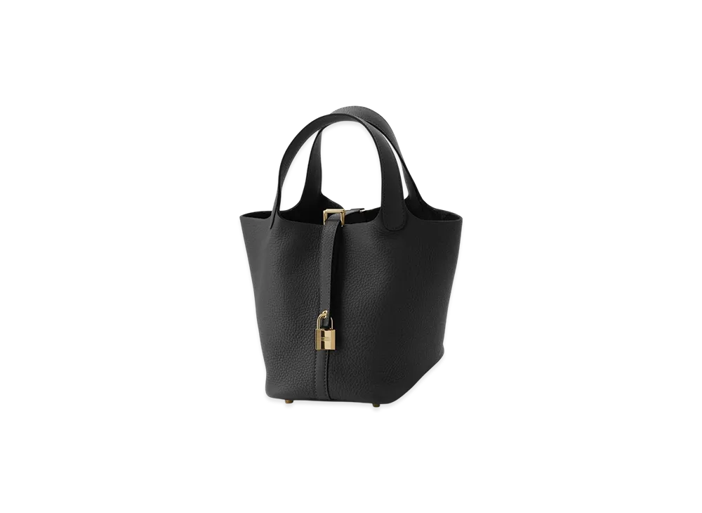 Hermes Picotin Lock 18/PM Taurillon Clemence "Black"