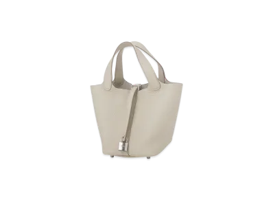 Hermes Picotin Lock 18/PM Taurillon Clemence "Beton"