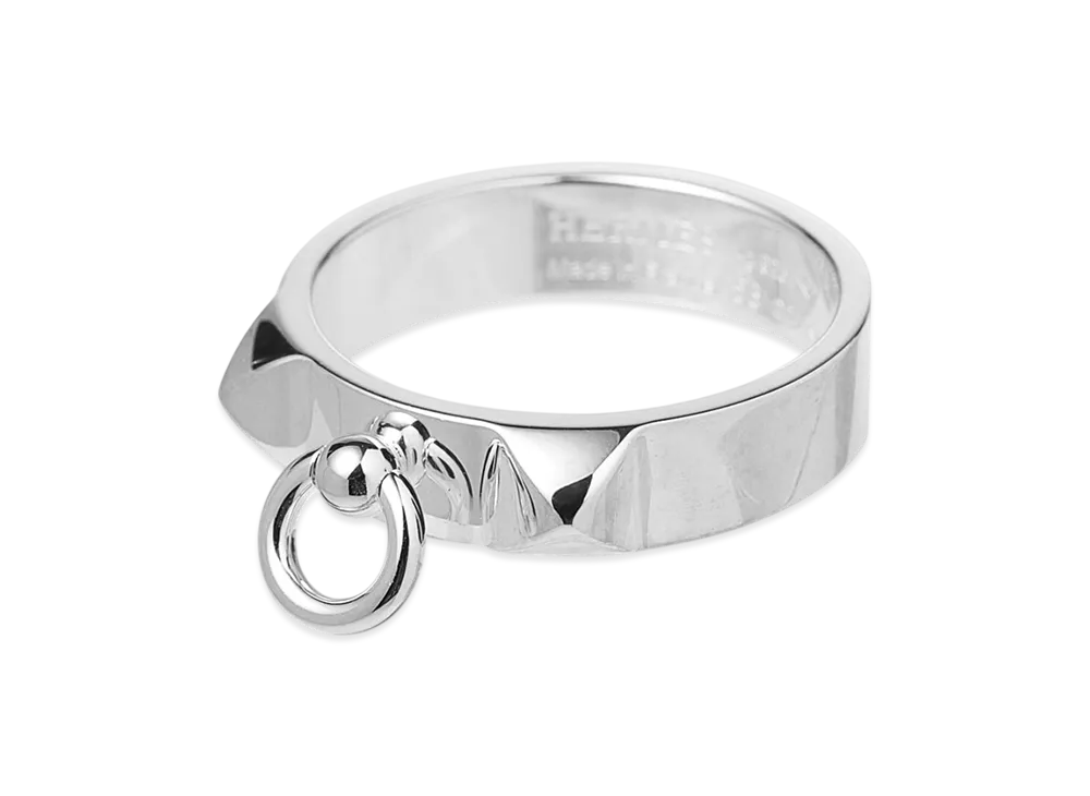 Hermes Collier De Chien Ring "Silver"
