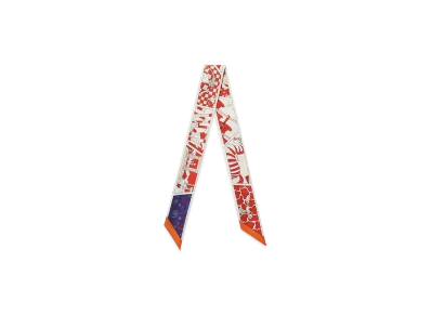 Hermes Factory Suite Twilly "Rouge/Blanc"