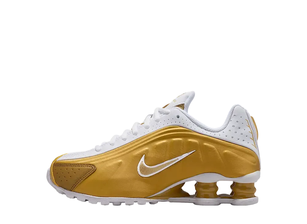Nike GS Shox R4 "Metallic Gold/White"