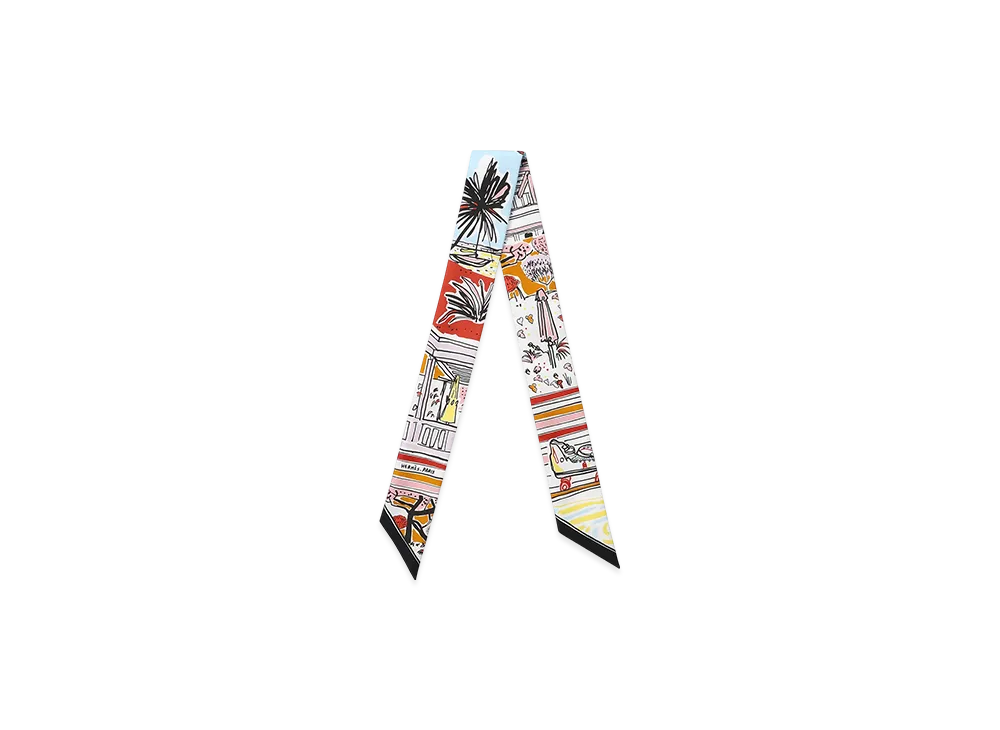 Hermes Rayures D'Ete Twilly "Corail/Noir"