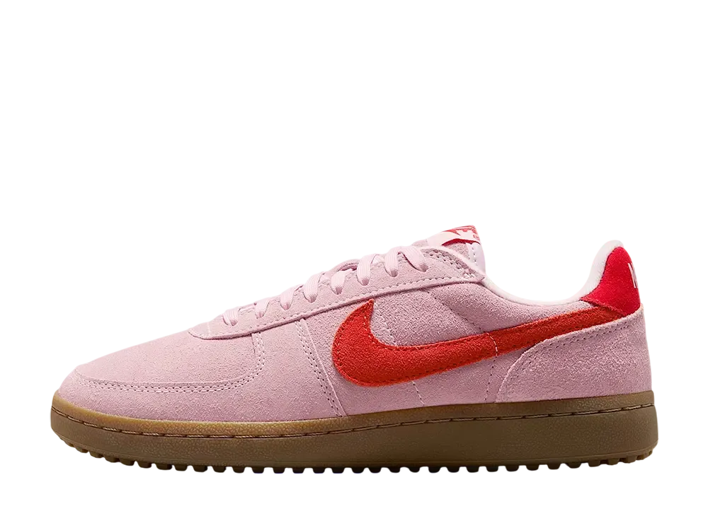 ナイキ ウィメンズ フィールドジェネラル スエード "ピンクフォーム/ガムダークブラウン/ライトクリムゾン"