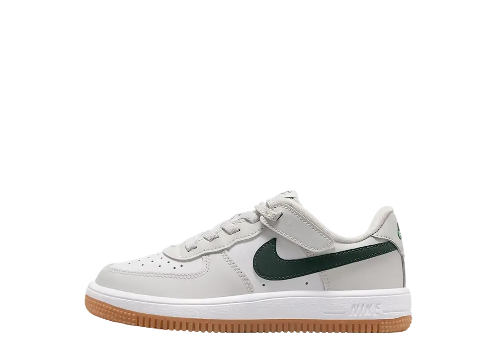 ナイキ PS フォース1 ロー イージーオン "フォトンダスト/ファー/ガムミディアムブラウン/ホワイト" (キッズ)
