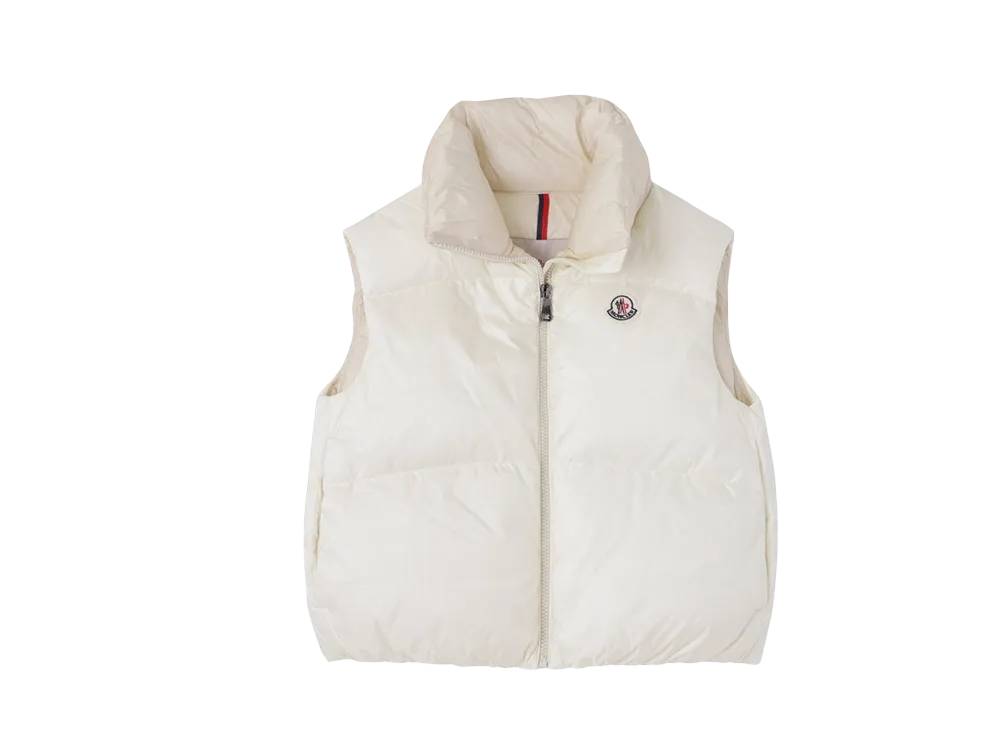 MONCLER Kids Blavet Down Vest "White"