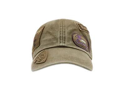Burberry Badge Cotton Baseball Cap "Khaki"