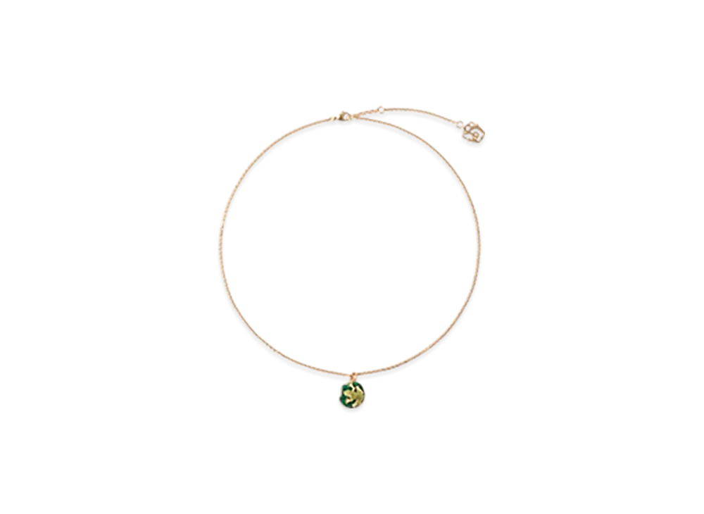 Burberry Frog Charm Necklace "Gold/Multicolour"