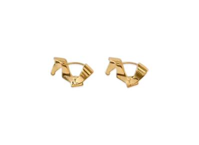 Burberry Horse Hoop Earrings "Gold"