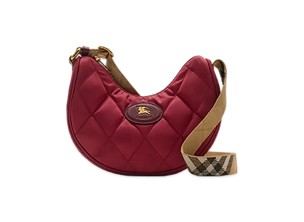 Burberry Horseshoe Crossbody Bag "Cherry Red"
