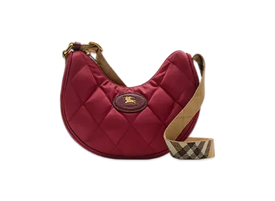 Burberry Horseshoe Crossbody Bag "Cherry Red"