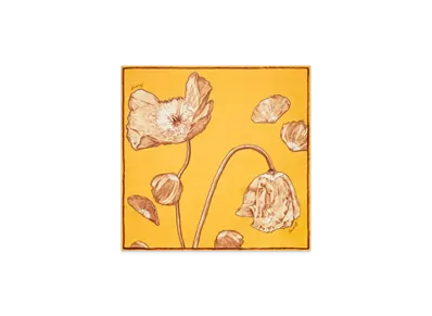 Burberry Poppy Silk Scarf "Veneer"