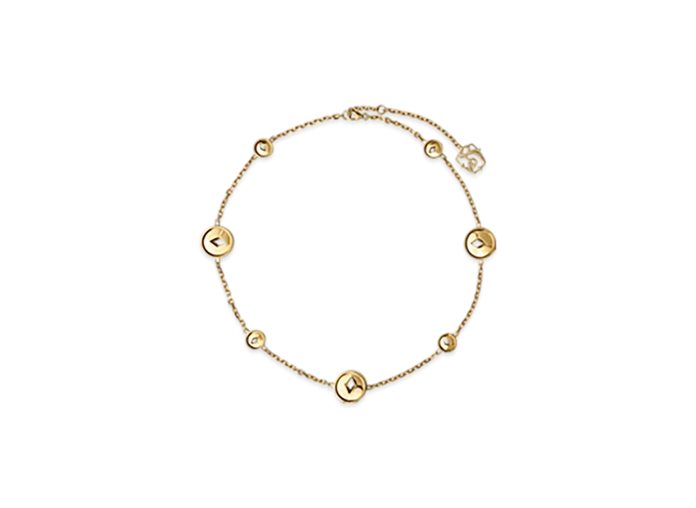 Burberry Hollow Medallion Necklace "Gold"