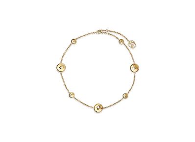 Burberry Hollow Medallion Necklace "Gold"