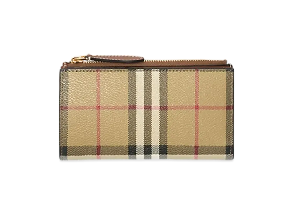 Burberry Medium Check Bifold Wallet "Archive Beige/Briar Brown"