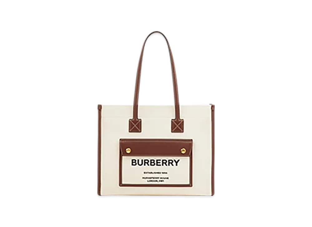 Burberry Medium Freya Tote "Natural/Tan"