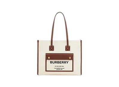 Burberry Medium Freya Tote "Natural/Tan"