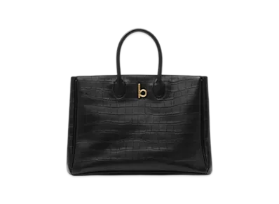 Burberry Medium Rocking Horse Tote "Black"