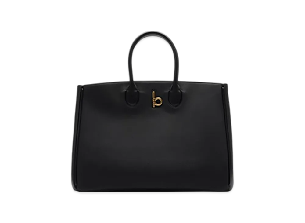 Burberry Medium Rocking Horse Tote "Black"