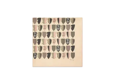 Burberry Metallic Wool Silk Scarf "Sand"