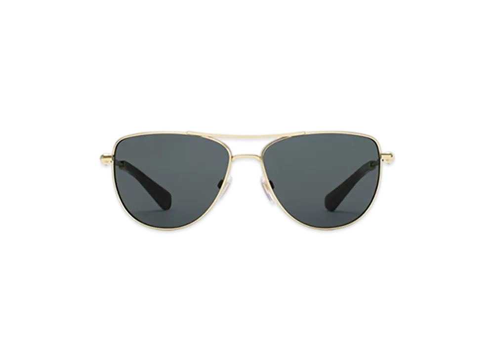 Burberry Metal Logo Square Sunglasses "Shiny Gold"