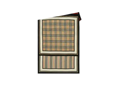 Burberry Montage Print Silk Scarf "Archive Beige"