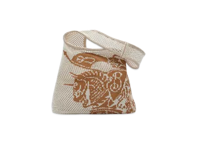 Burberry Large EKD Crochet Bag "White/Sand"