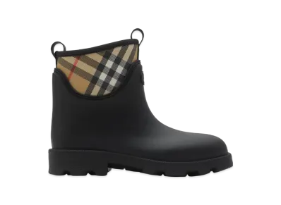 Burberry Rubber Marsh Stamp Low Boots "Black"