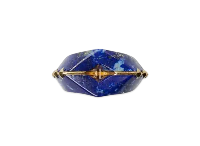 Burberry Lapis Hollow Ring "Gold"