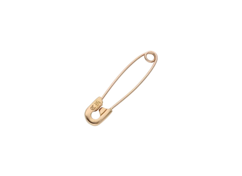 Chrome Hearts 22K Small Safety Pin Charm "Gold"