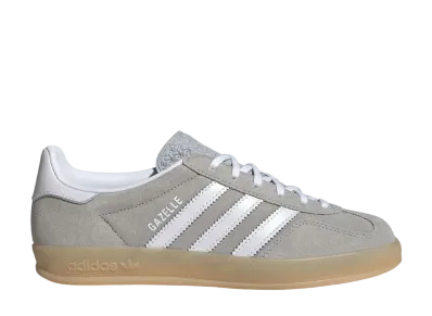 adidas Women's Gazelle Indoor "Grey Two/Cloud White/Gum"
