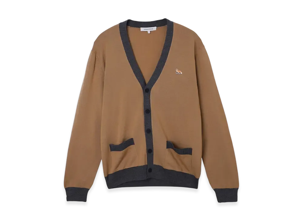 Maison Kitsune Baby Fox Patch Regular Cardigan "Beige"