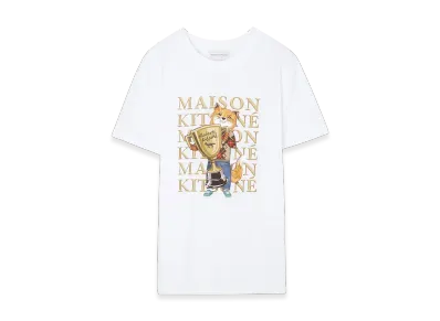 Maison Kitsune Fox Champion Regular Tee-Shirt "White"