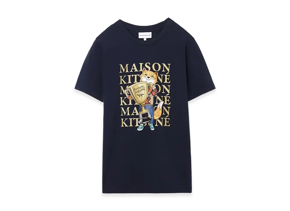 Maison Kitsune Fox Champion Regular Tee-Shirt "Navy"