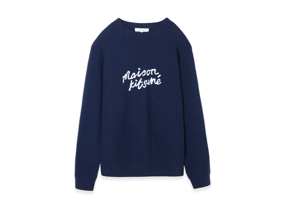 Maison Kitsune Crewneck Knit "Ink Blue"