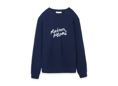 Maison Kitsune Crewneck Knit "Ink Blue"