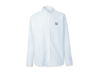 Maison Kitsune Contour Fox Head Casual Bd Shirt "Light Blue"