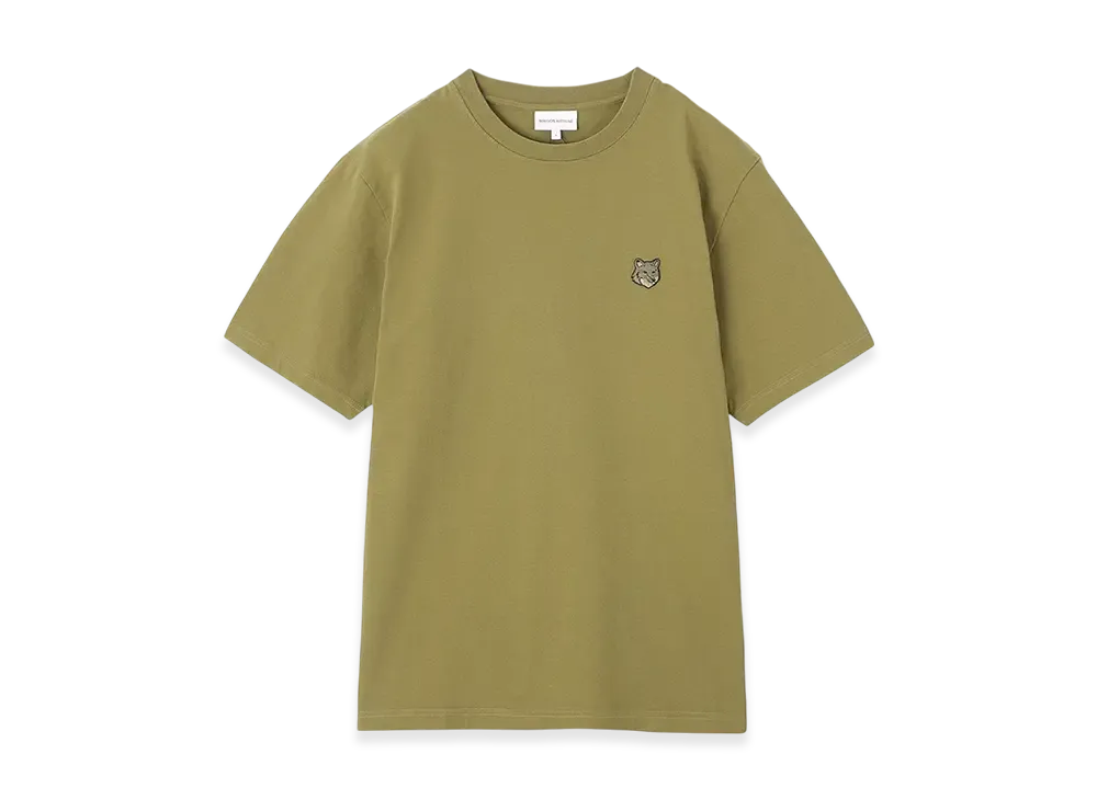 Maison Kitsune Bold Fox Head Patch Comfort T-Shirt "Khaki Green"