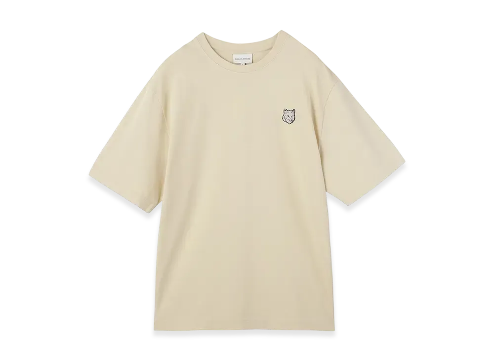 Maison Kitsune Bold Fox Head Patch Oversized T-Shirt "Paper"