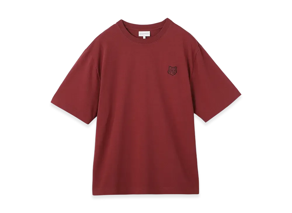 Maison Kitsune Bold Fox Head Patch Oversized T-Shirt "Sundown Red"