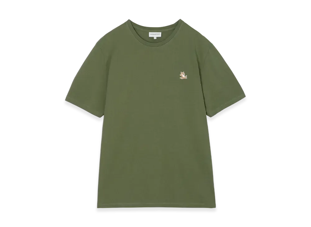 Maison Kitsune Chillax Fox Patch Regular T-Shirt "Military Green"