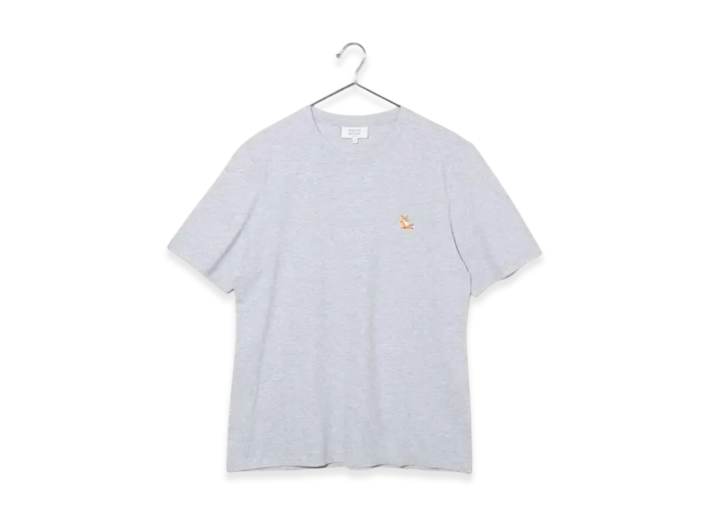 Maison Kitsune Chillax Fox Patch Regular T-Shirt "Light Gray Melange"
