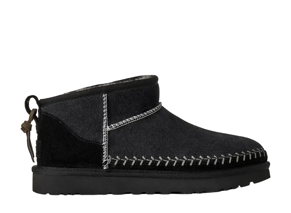 アグ ウィメンズ クラシック ウルトラ ミニ ビアリッツ "ブラック"