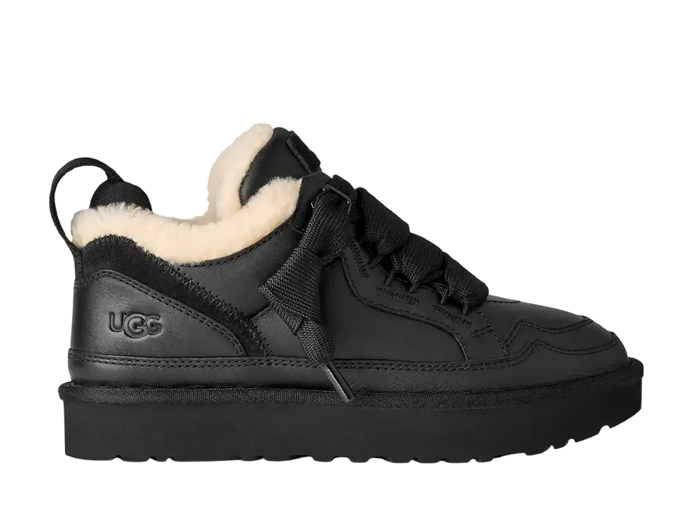 アグ ウィメンズ ローメル レザー "ブラック"