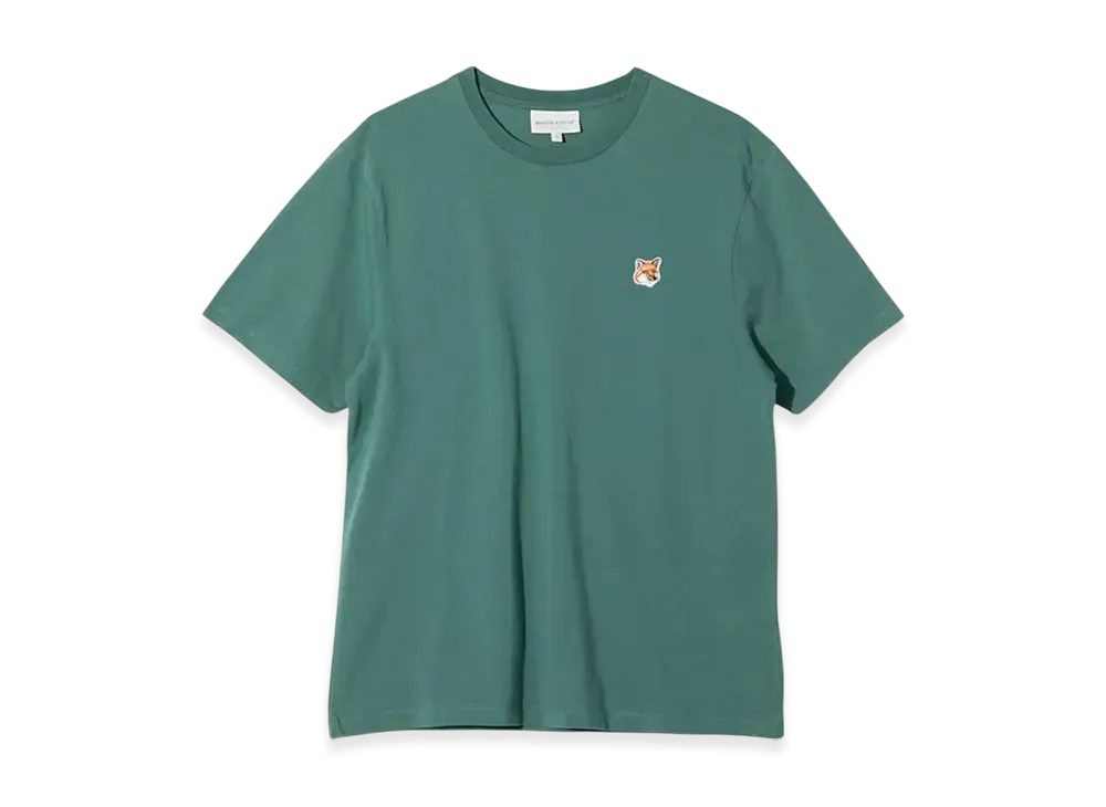 Maison Kitsune Fox Head Patch Regular T-shirt "Teal Gray"