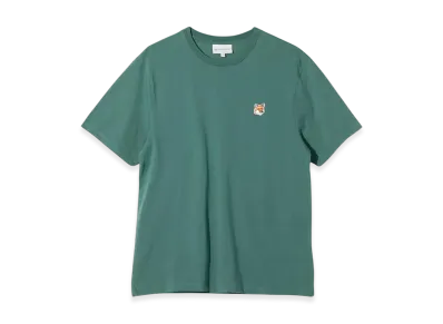 Maison Kitsune Fox Head Patch Regular T-shirt "Teal Gray"
